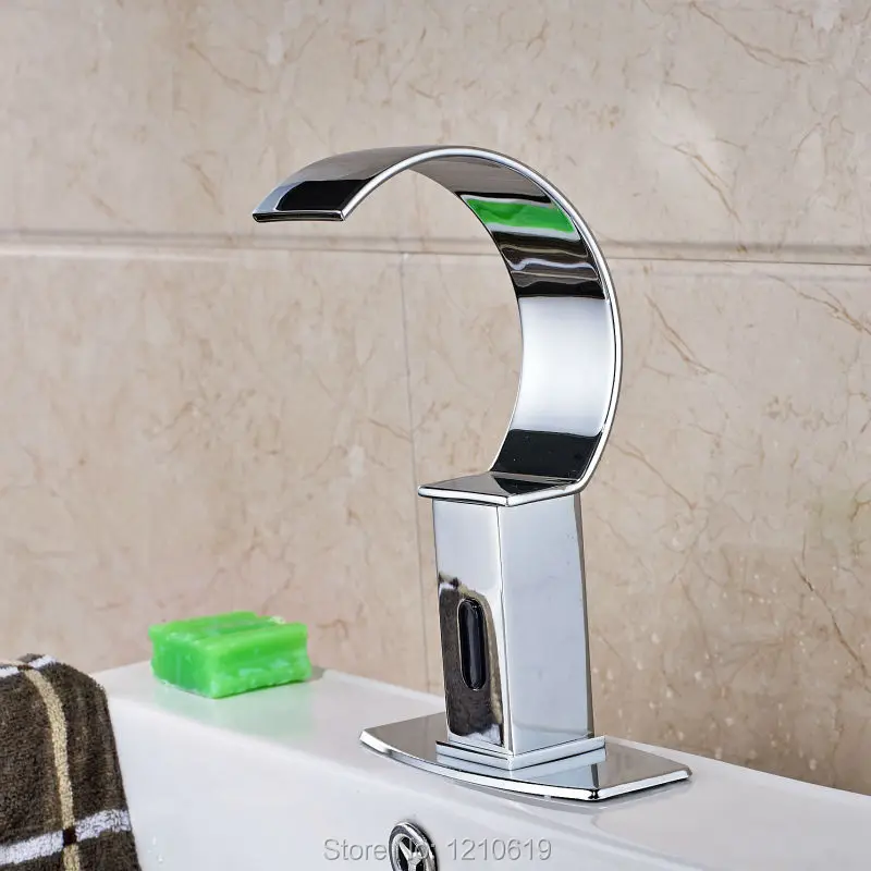 Uythner Недавно хромированная отделка автоматический датчик для ванной комнаты