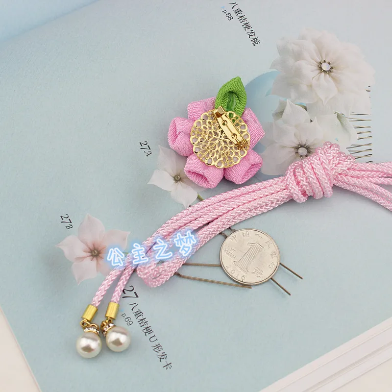 Пояс Оби Obijime для детей тонкий в традиционном японском стиле вокруг талии кимоно