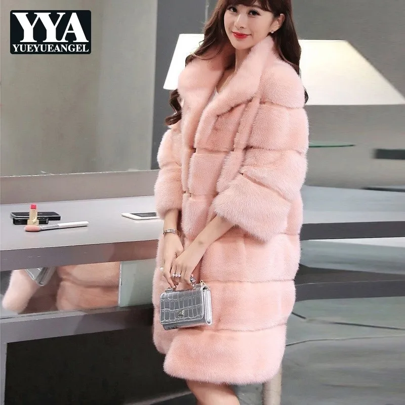 Новинка 2020 зимняя женская длинная пушистая куртка модное пальто из