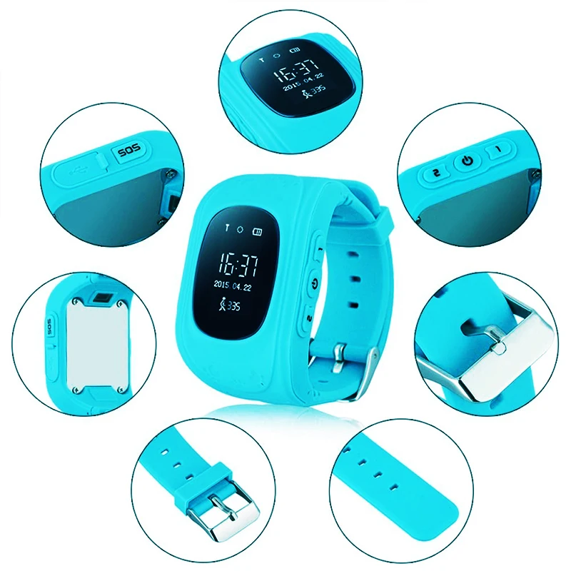 Chigu Q50 GPS Tracker Child Smart Watch SOS Call Monitoring Positioning OLED Screen Kids For IOS Android | Электроника