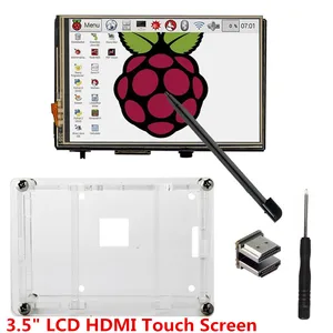 3.5 LCD HDMI USB сенсорный экран 320x480 до 1920x108 0 ЖК-дисплей аудио с прозрачным чехлом для Raspberry Pi 3 Pi 2(Play Game Video)