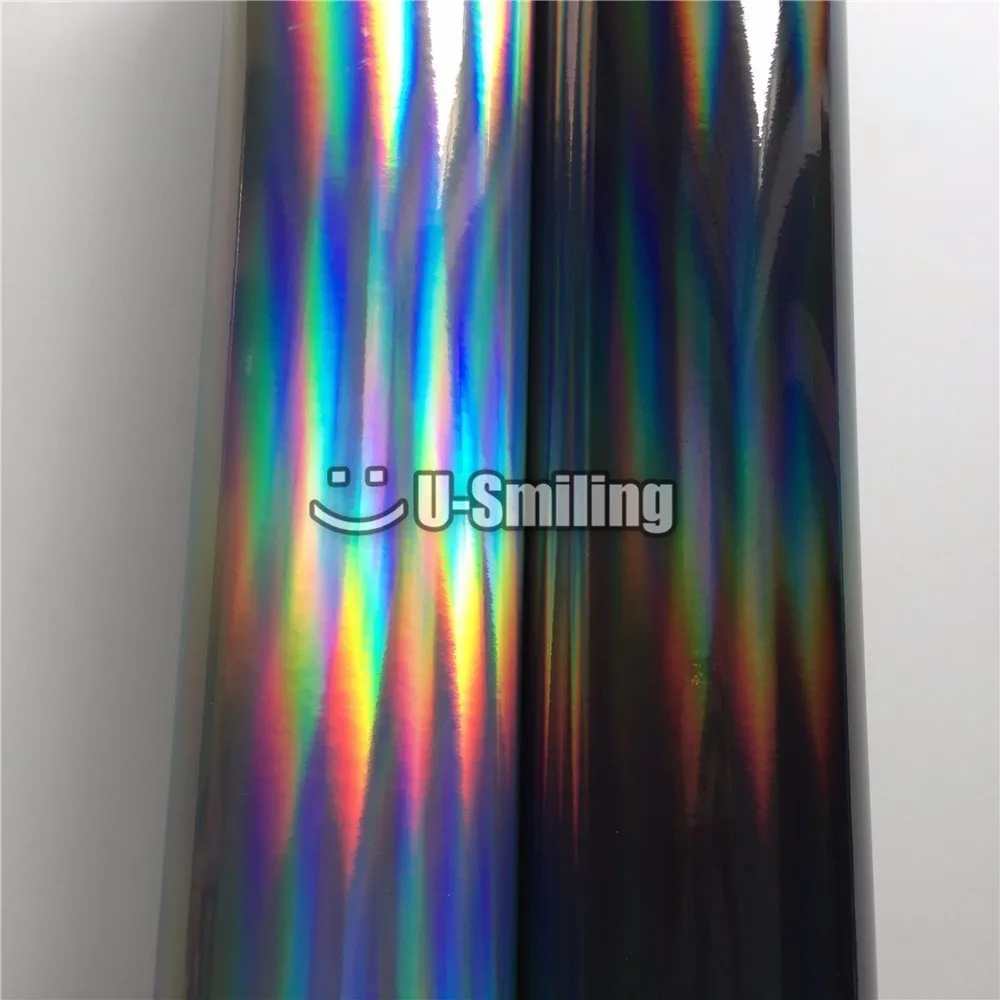 

Colorful Laser Rainbow Vinyl Wrap Film Foil Sticker Gradient Dazzling For Car Wrapping Motorcycle Scooter Phone Skin