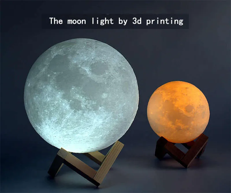 Lampara Luna 3D луна лампа ночник 2 вида цветов сменный сенсорный переключатель USB LED