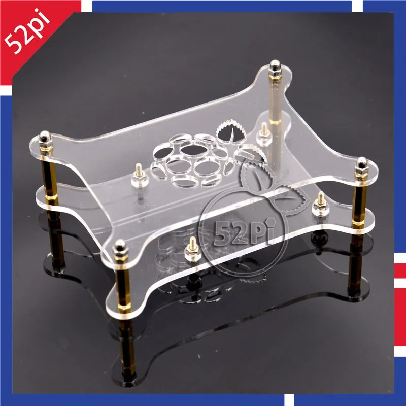 Прозрачный акриловый чехол прозрачный корпус с логотипом для Raspberry Pi 3/2 Модель B |