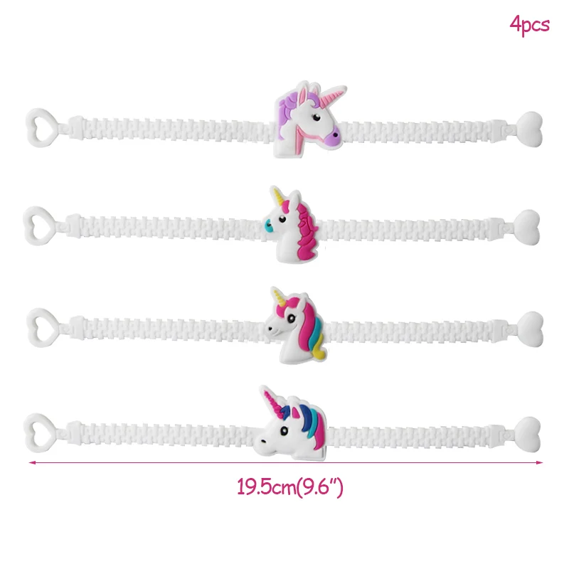 Unicorn Party Bracelet Key Chain Birthday Decorations Kids Gift Unicornio Buckle Wristband Baby Shower Supplies | Дом и сад