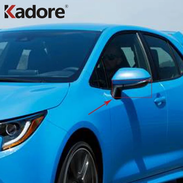 Для Toyota Corolla хэтчбек хром заднего вида для боковой двери Зеркала накладка зеркала Столб наклейка аксессуары