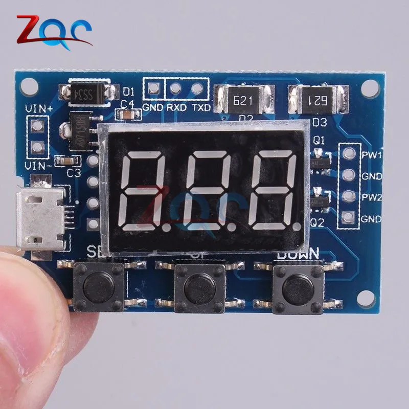 DC 5-30V Micro USB 5V power независимый pwm генератор сигналов 2 канала двойной способ цифровой светодиодный Рабочий цикл частота импульса доска