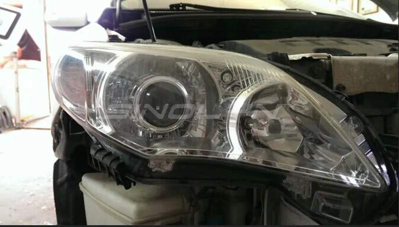 SINOLYN Upgrade Mini 8,0 2,5 H1 HID Bi-xenon проектор объектив WST Devil Eyes для автомобиля мотоцикла тюнинг фар модифицированный H4 H7