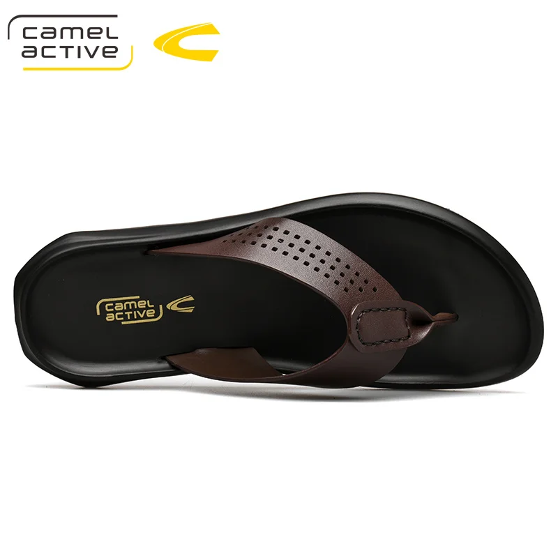 Camel Active/Новинка года; мужские шлепанцы из натуральной кожи; Летняя обувь; Мужская модная удобная прогулочная обувь; пляжная обувь; большие размеры