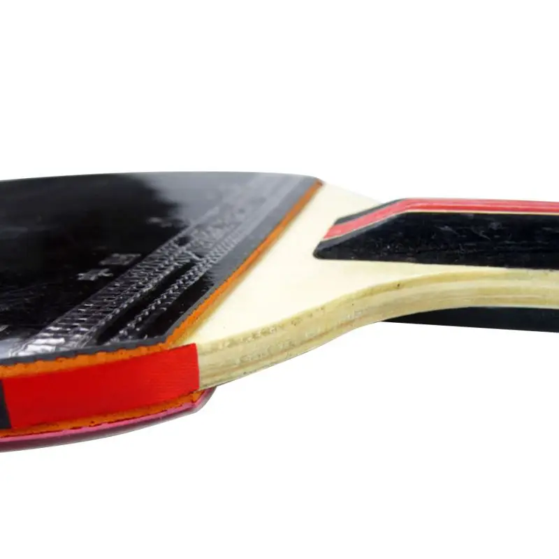 

Long Handle Shake-hand Table Tennis Racket Ping Pong Paddle + Waterproof Bag Pouch Red Indoor Table Tennis Accessory