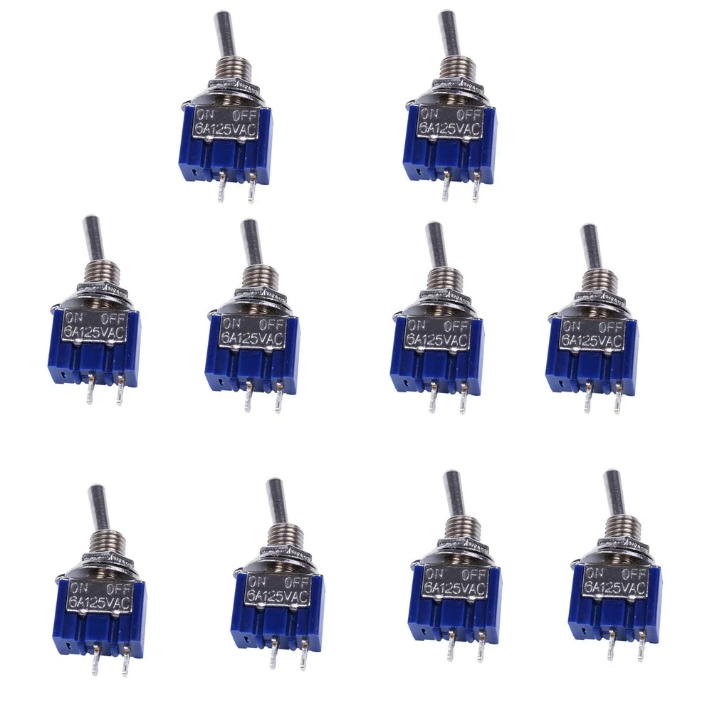 10 шт MTS 101 2 Pin SPST ВКЛ ВЫКЛ Позиции 6A 250V AC мини переключатель|Выключатели| |