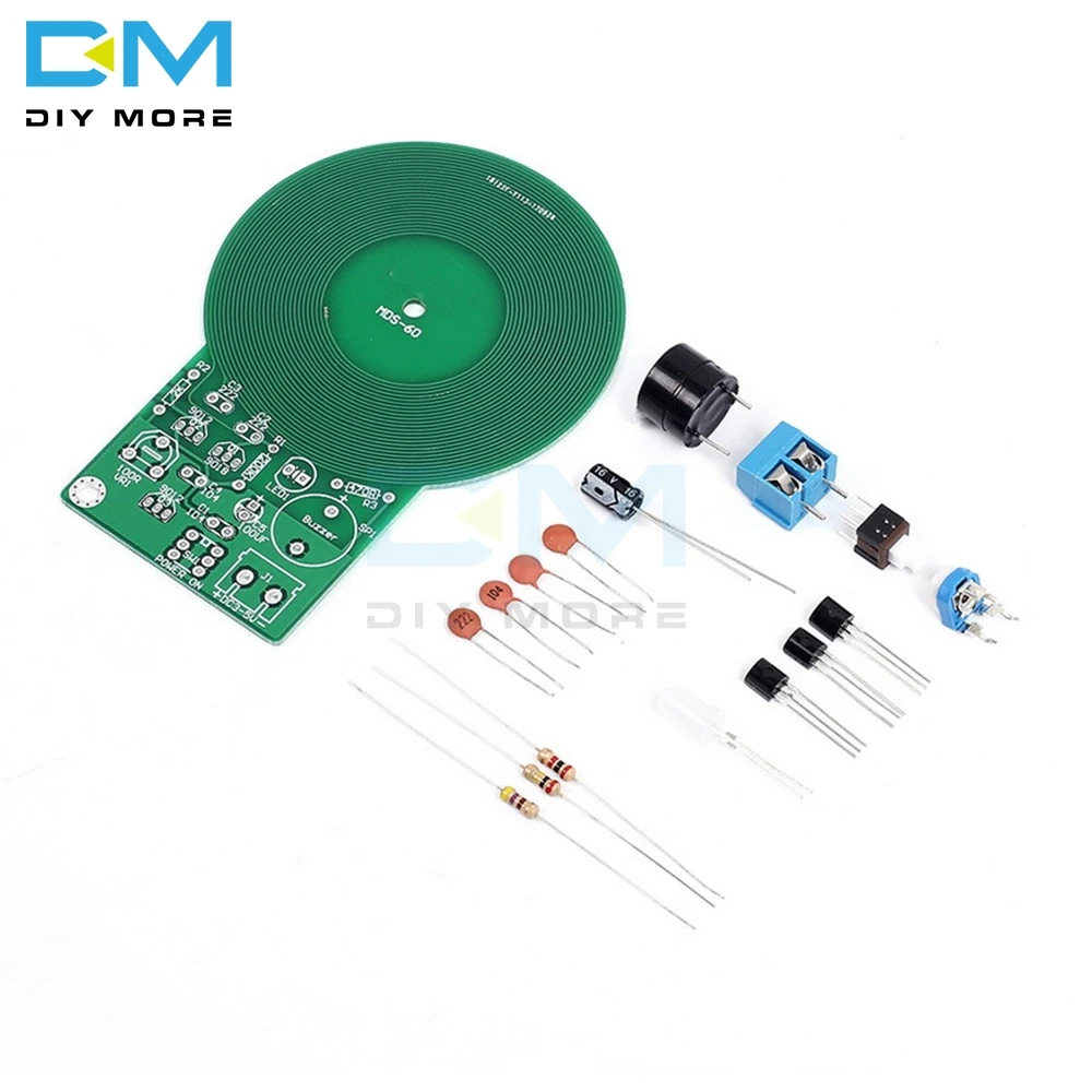 DIY Kit металлоискатель Электронный DC 3В-5В 60 мм Бесконтактный Датчик Модуль платы