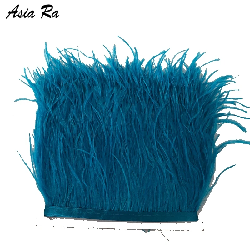 Высококачественная пушистая Страусиная пером тканевая боковина длиной 10 метров