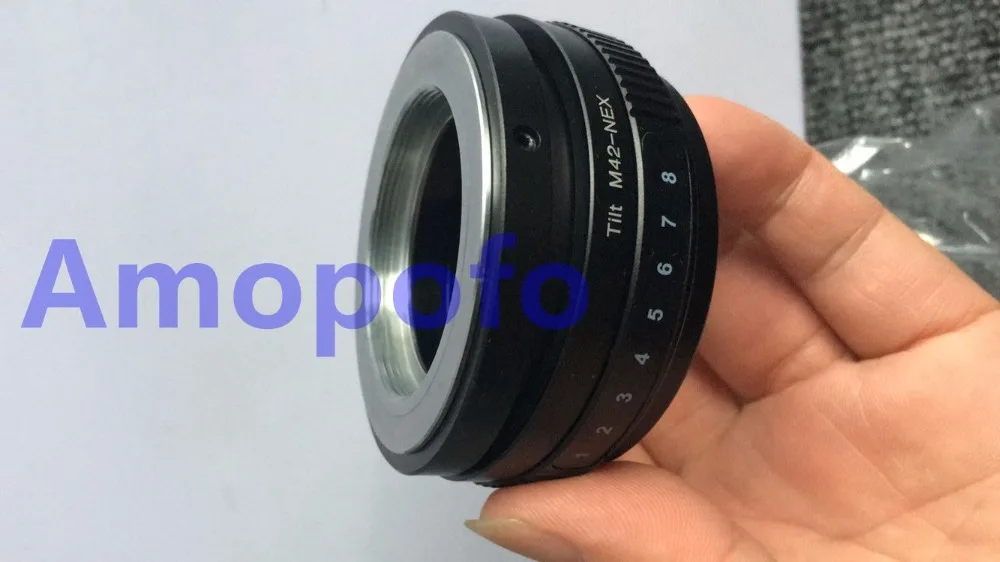

Amopofo M42-NEX Tilt Lens Adapter M42 screw lens to For Sony E A5100 A6000 A3000 5T 3 5N VG10