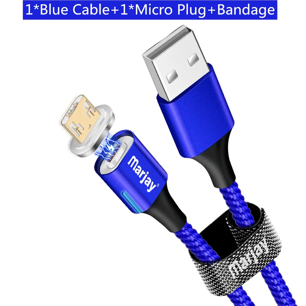 Marjay 3A Магнитный кабель для быстрой зарядки Micro usb type-C кабель для iPhone XR XS samsung S9 S10 Xiaomi huawei USB-C кабель для зарядного устройства