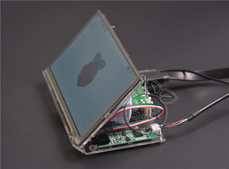 7 дюймовый TFT ЖК дисплей 52Pi 1024*600 резистивный сенсорный экран + плата драйвера HDMI VGA
