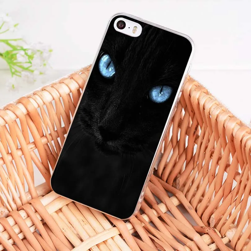 MaiYaCa Черный кот крупным планом Мягкий ТПУ чехол для телефона iPhone 8 7 6 6S Plus X XS MAX XR 5 5S