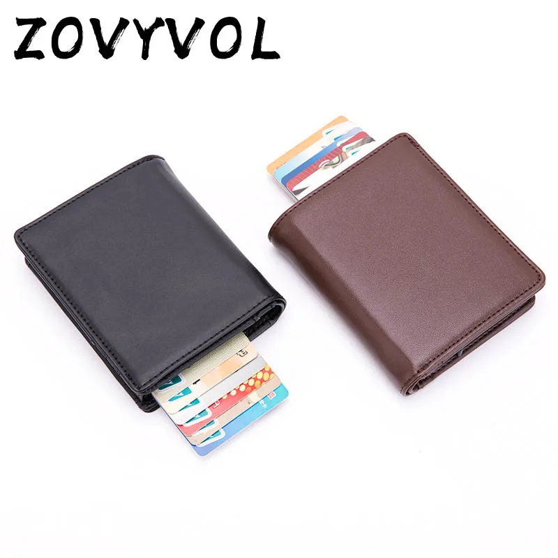 

Винтажный Мужской кошелек ZOVYVOL, короткие кошельки из натуральной кожи, мужской многофункциональный кошелек из воловьей кожи, мужской кошел...