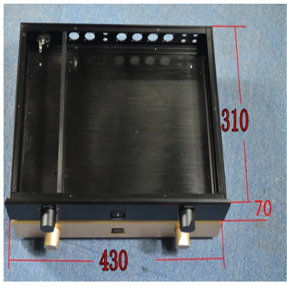PASS 1 7/DIY box (430*70*310 мм) полностью алюминиевый усилитель шасси/Preamp пред шасси/AMP