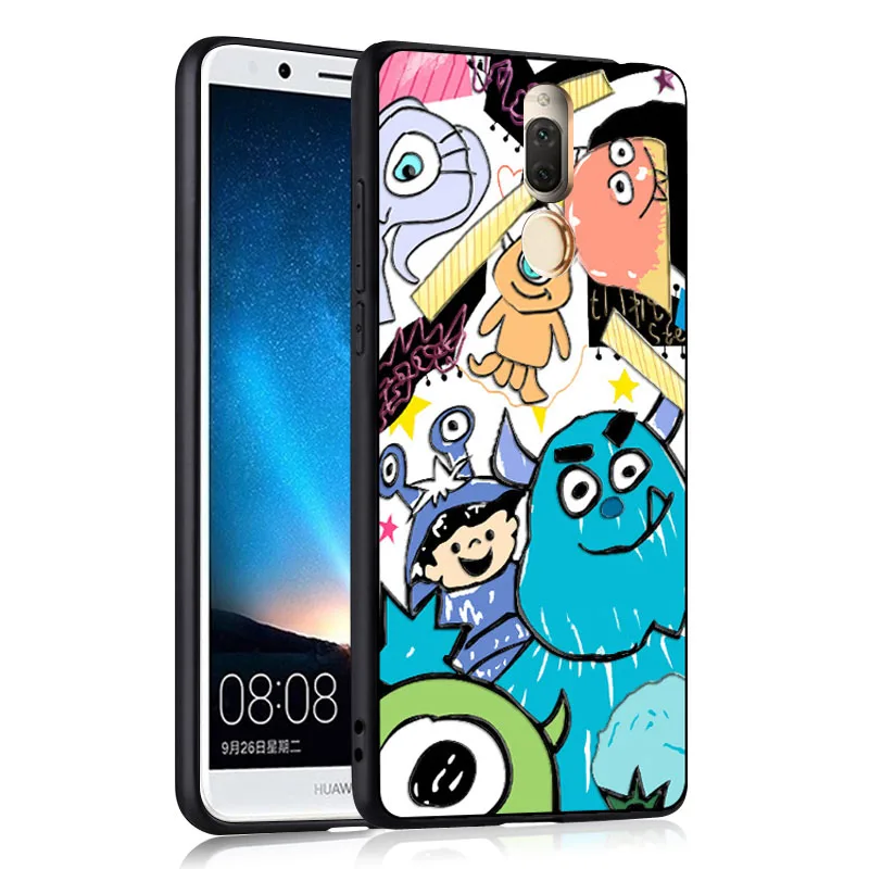 Godgift для huawei mate 10 lite чехол черный 3D рельефный телефона силиконовый мультяшный