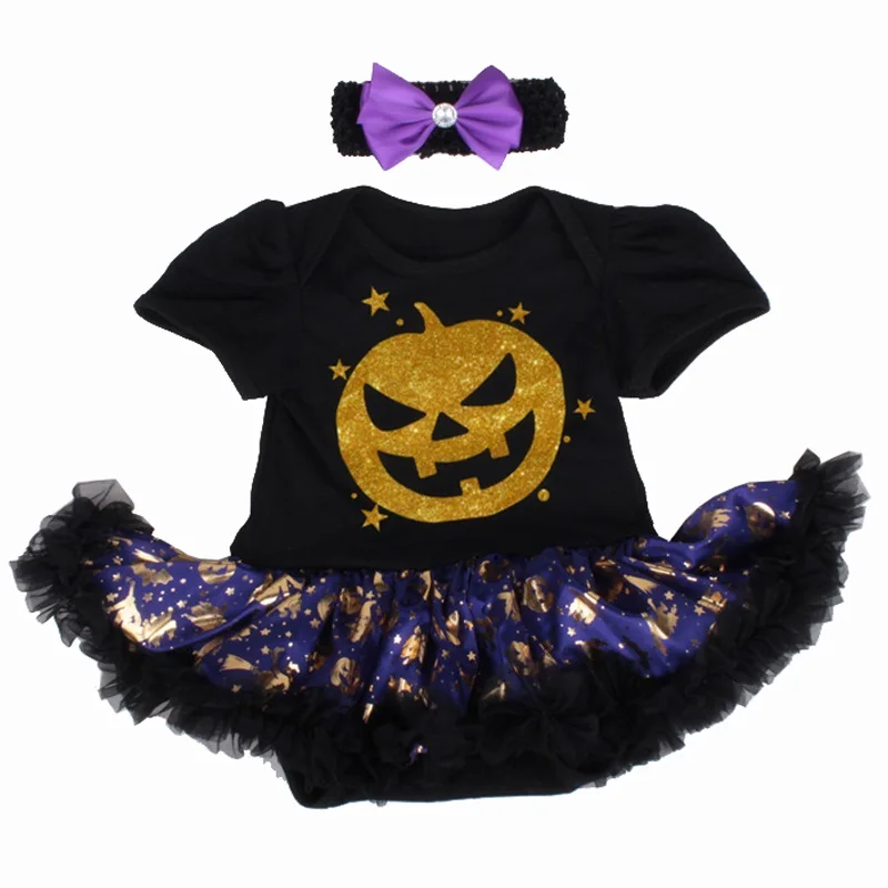 Костюмы на Хэллоуин с черепом для маленьких девочек костюмы тыквы косплей