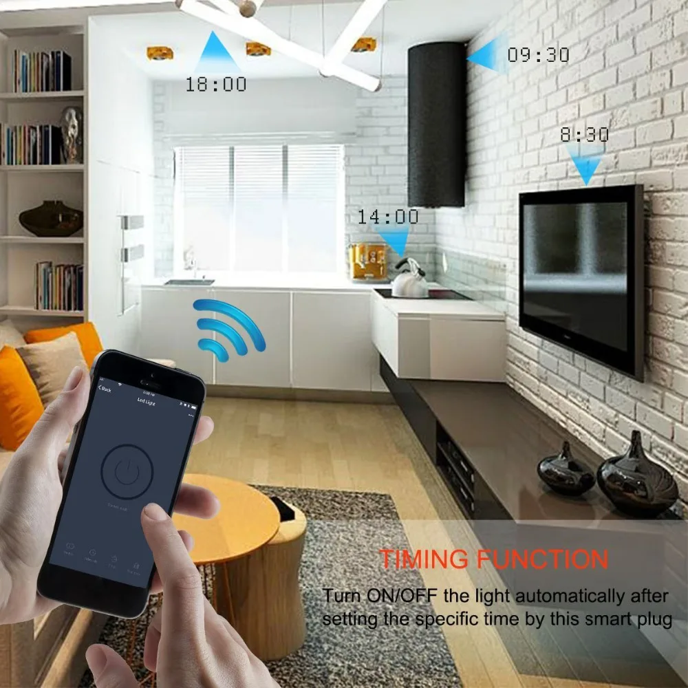Smart Мощность гнездо Wi Fi Беспроводной мини переключатель Дистанционное