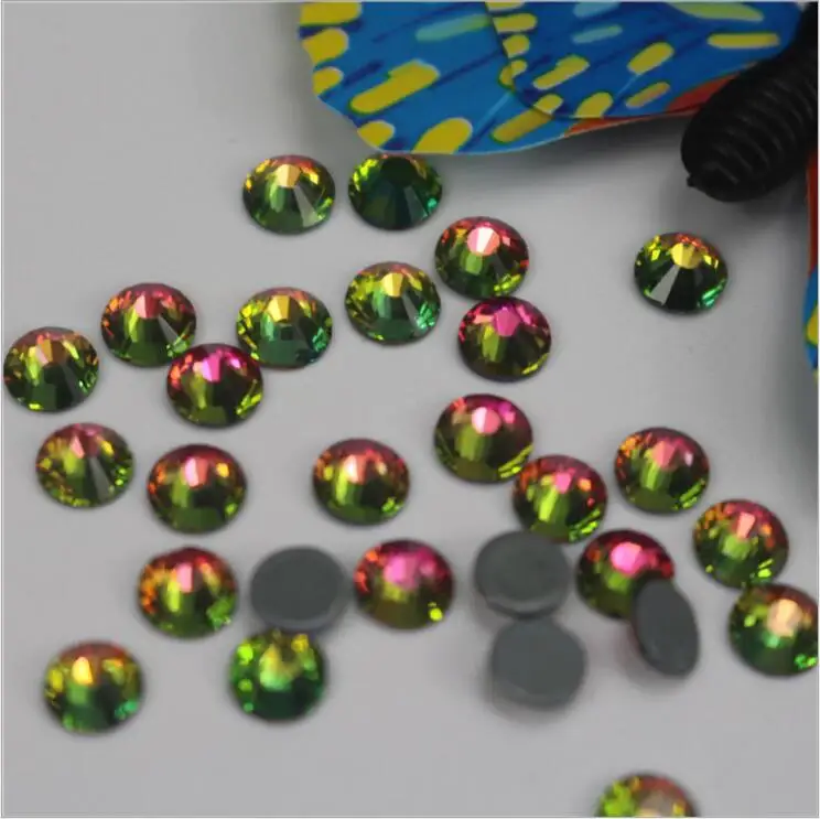 

PEACE Rainbow colorful Vitrail Medium & rainbow AB Crystal Glass Rhinestones Hotfix Strass Applique Stones and Crystals