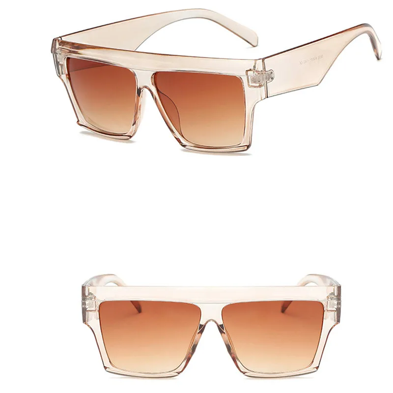 LeonLion простые квадратные солнцезащитные очки для женщин, брендовые дизайнерские солнцезащитные очки для женщин, уличные солнцезащитные очки - Цвет линз: Tea