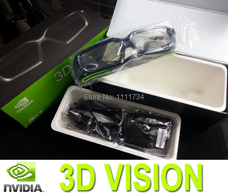 Бесплатная доставка Оригинальные беспроводные очки nv Shutter 3d stereoxcope vision|3d vision|glasses