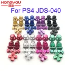 Металлические пуговицы в виде пуль колпачок для джойстика L1 R1 L2 R2 Dpad, алюминиевые кнопки для контроллера PS4 Slim Pro Dualshock 4 JDM040 JDS040