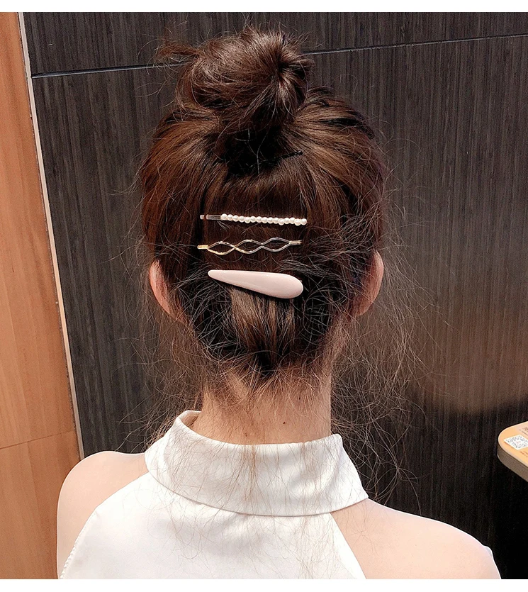

3Pcs/Set Sweet Color Girl Hair Clip Hairband Bobby Pin Barrette Hairpin Headdress Accessories Beauty Styling Tools New Arrival