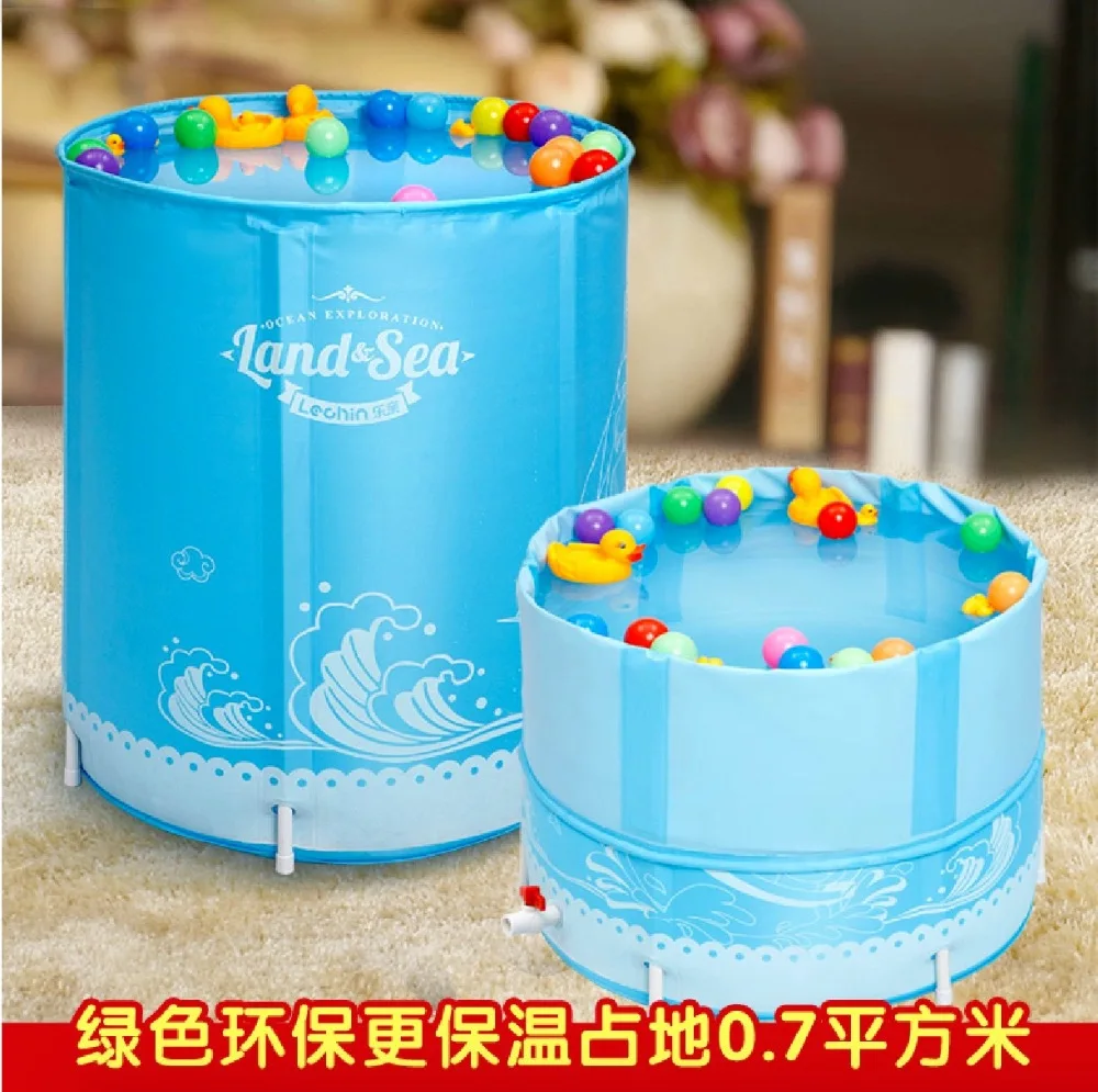 Размер: 70*80 см с кольцом для шеи водонепроницаемая утолщенная Складная Ванна