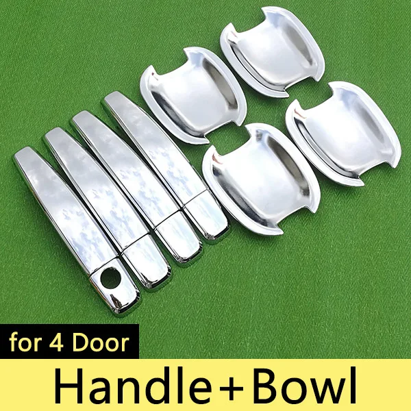 Handle and Bowl Для Chevrolet Captiva 2006- Хромированная ручка Накладка набор Холден Daewoo Winstorm 2008 2013 автомобильные аксессуары Стайлинг автомобиля - Название цвета: Handle and Bowl