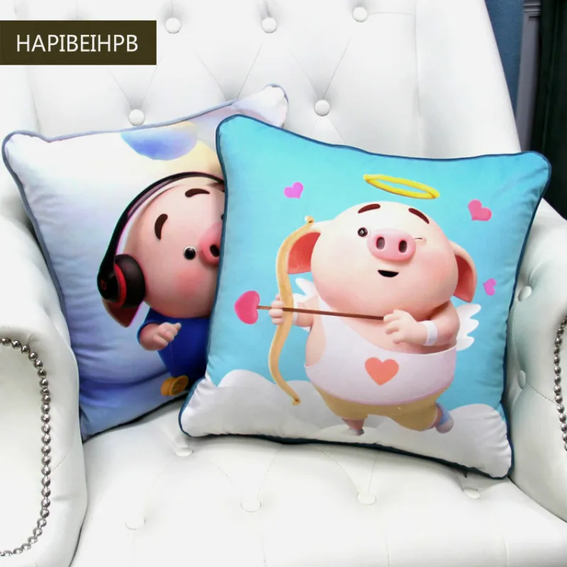 Чехол-подушка в виде свиньи талисман свадебное украшение наволочка для подушки