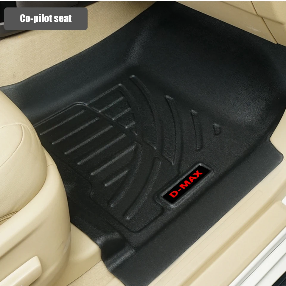 Atreus 1 комплект TPE автомобильный коврик для ног для Isuzu D-Max водонепроницаемый ковер, стильный Противоскользящий коврик, аксессуары