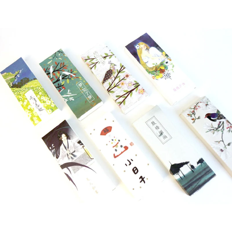 30 шт. Novely классические закладки бумажные Ретро пейзаж для детей Подарки девочек