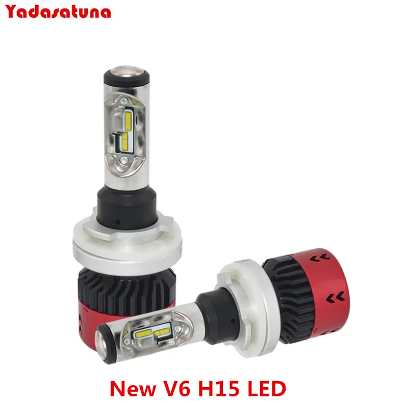 12V 24V CANBUS светодиодный H15 Hi/Low лампочки 12000LM Автомобильные фары DRL Дневной лампада