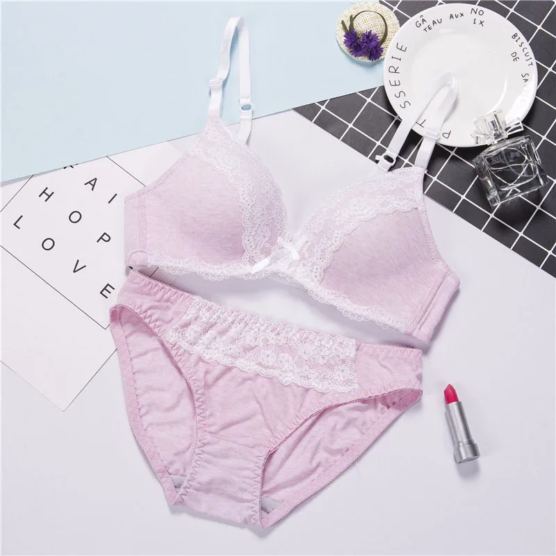 Бюстгальтер без стальных тонких секций для девочек сексуальный кружевной