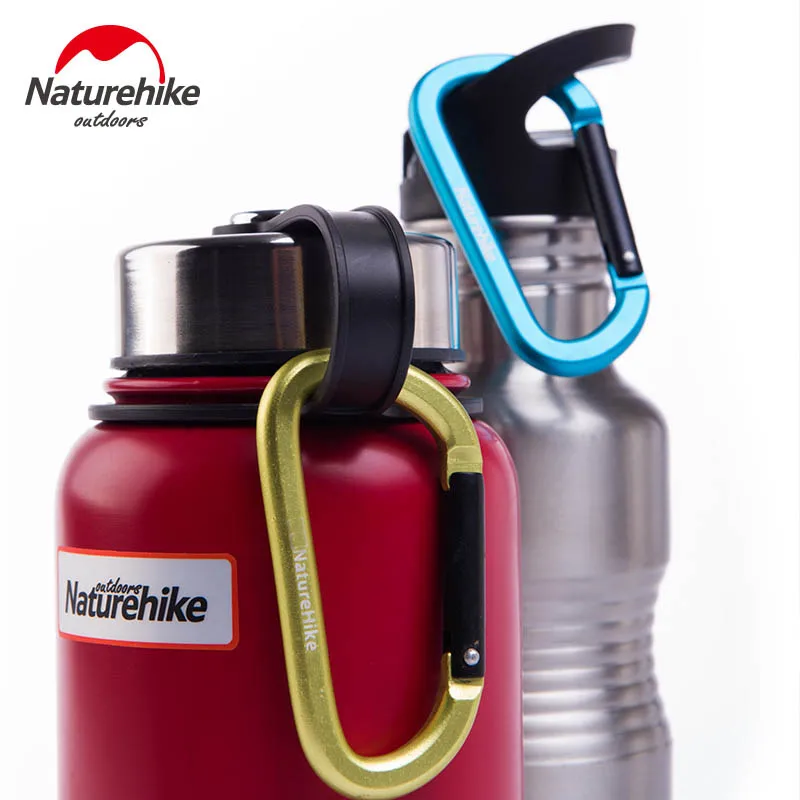 Naturehike 5 шт./лот алюминиевый сплав карабины Кемпинг брелоки бутылка пряжки путешествия рюкзак висит крючки NH15A001-H
