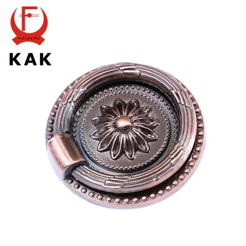 KAK RB1013 большие ретро красные бронзовые ручки для кухонного шкафа дверный шкаф из