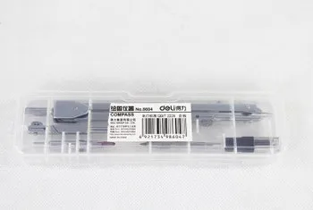 Deli deli 8604 компасы для рисования пять штук в наборе из металлического материала plottor высококачественные многоцелевые компасы