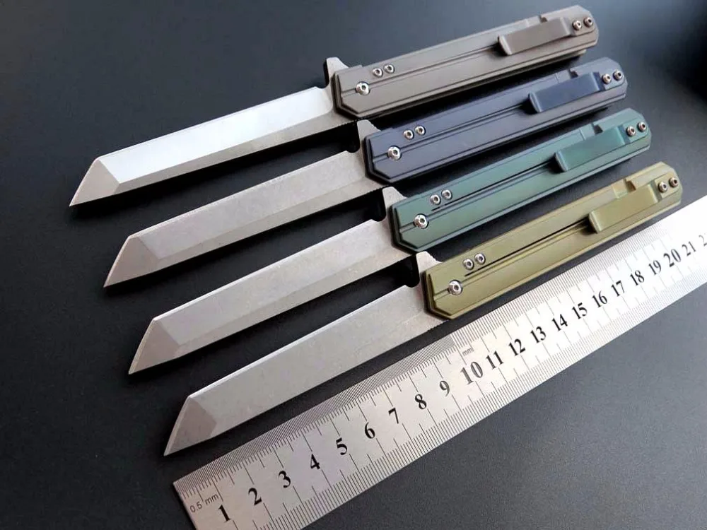 ZZSQ EF219 складной knifeQwaiken D2 лезвие тактический на шарнире нож TC4 Кемпинг Открытый