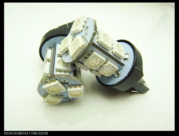4 X T20 7443 W21/5W стоп-сигнал лампы 13 светодиодный 5050 SMD 7440 двойная интенсивность башня