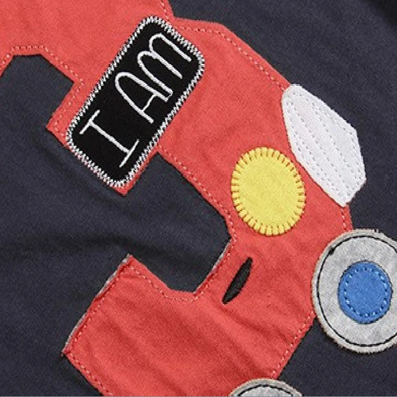 Number Series No. 3 print Baby Boys t shirt Cartoon Car Toddler Boy Shirts Kids clothes 2017 Tops Tees Children's Clothing | Мать и