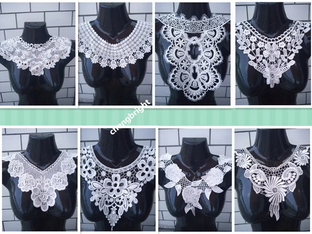 Новинка 1 шт. кружевной воротник 15 стилей красивый цветок и сердце венецианское