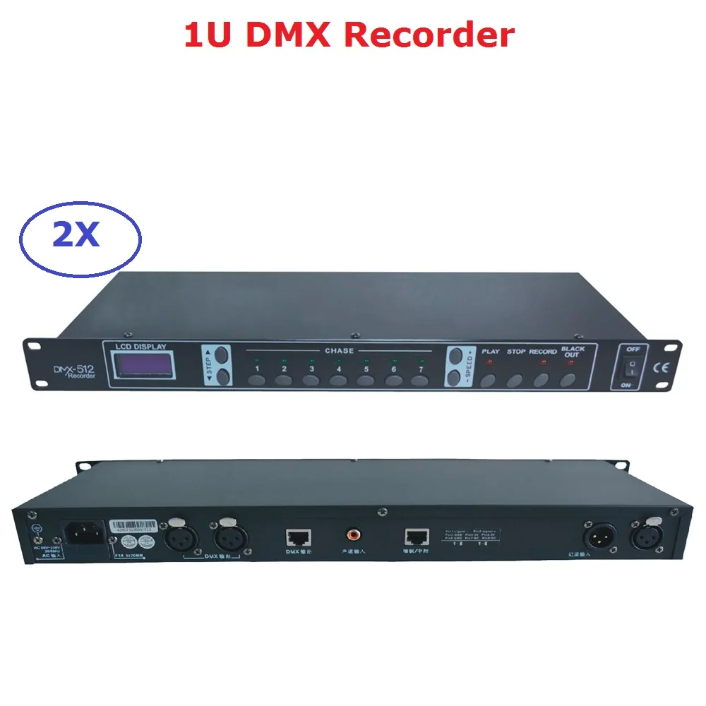 2 шт./лот новый дизайн DMX512 Контроллер 1U DMX рекордер легкая консоль