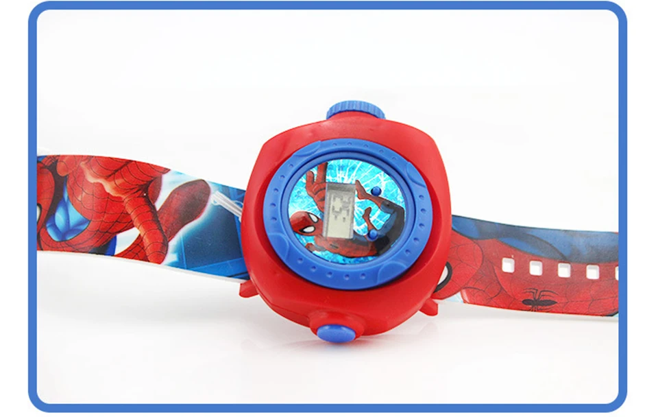 Детские часы Montre Enfant с 3D проекцией в виде Человека-паука для маленьких девочек и мальчиков, детские спортивные цифровые наручные часы relojes