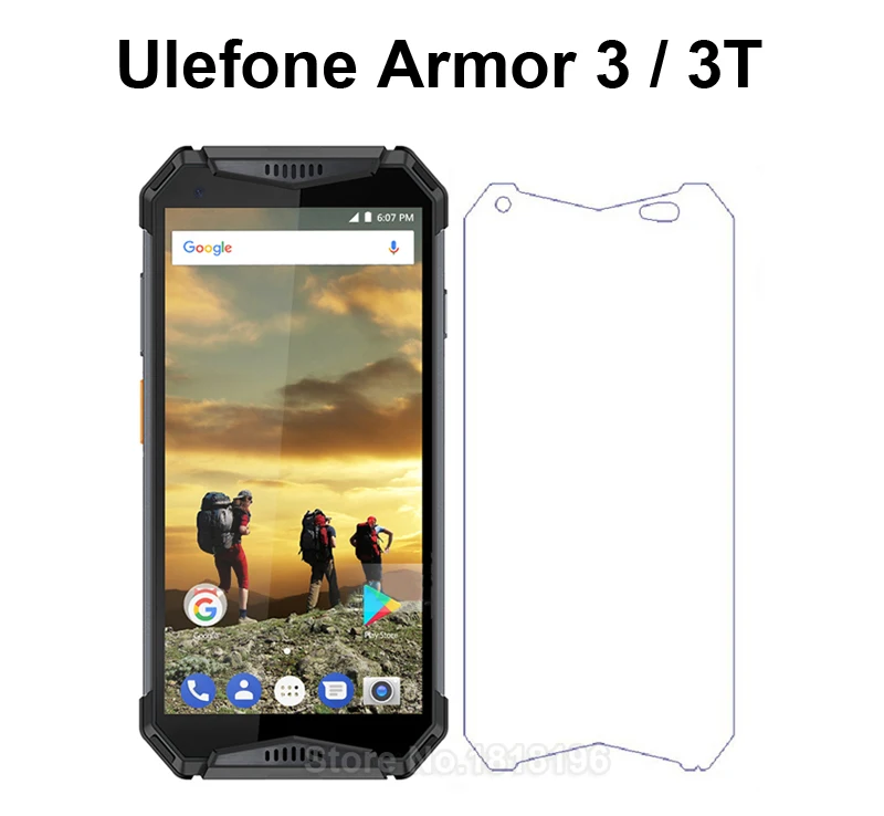 

Ulefone Armor 3 IP68 Tempered Glass 9H Protective Mobile Phone Film Explosion-proof Screen Protector For Ulefone Armor 3 3T 3 T