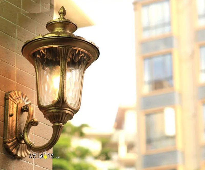 Горячая популярная Ретро наружная настенная лампа выгодная Европейская Вилла