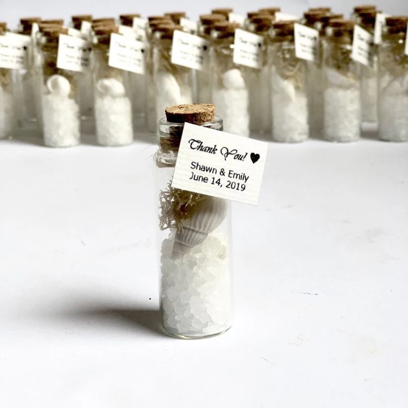 10 шт. пользовательское имя пляж тема Свадьба сообщение в бутылке вы будете